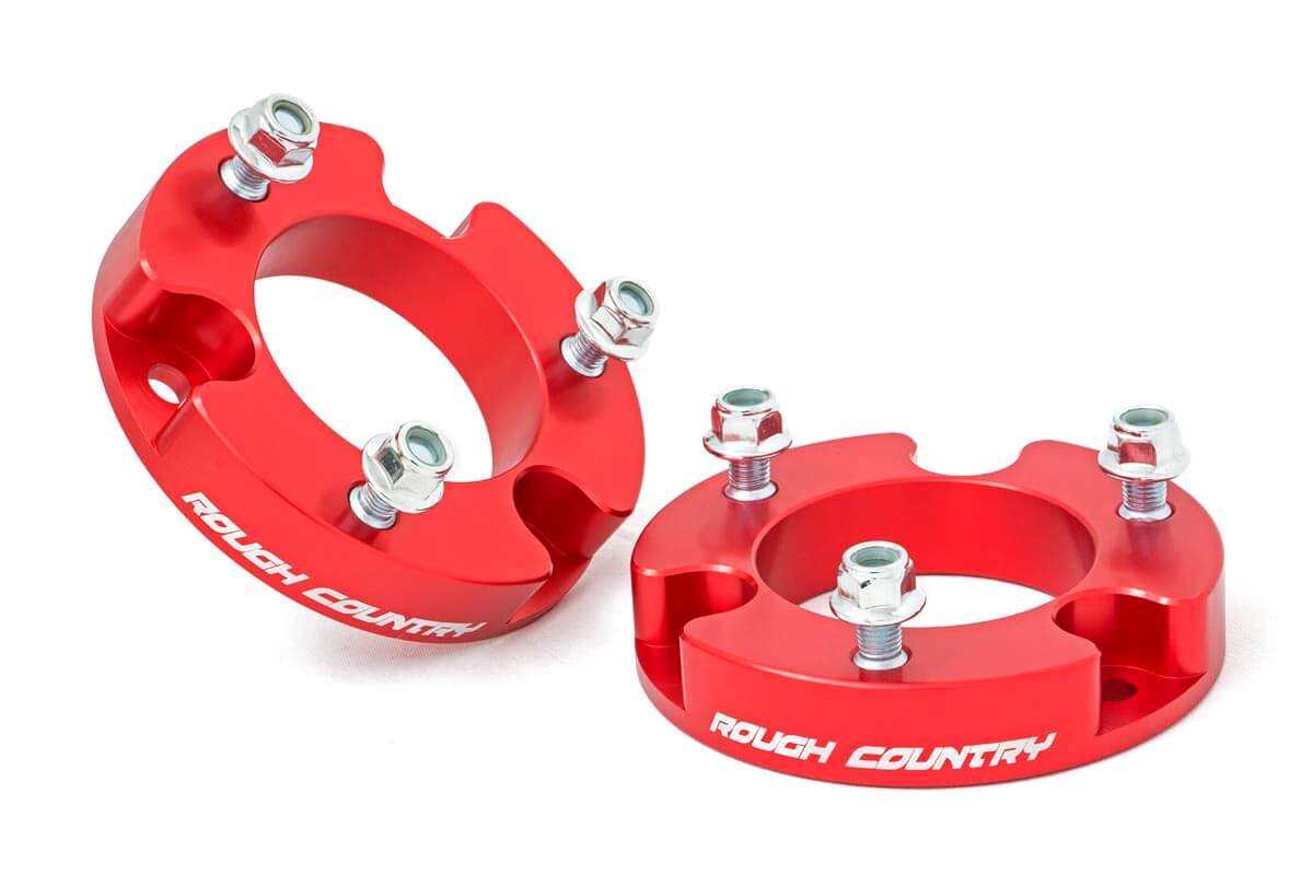 2 Inch Leveling Kit | Aluminum | Red | Toyota Tacoma 2WD/4WD (2005-2023)