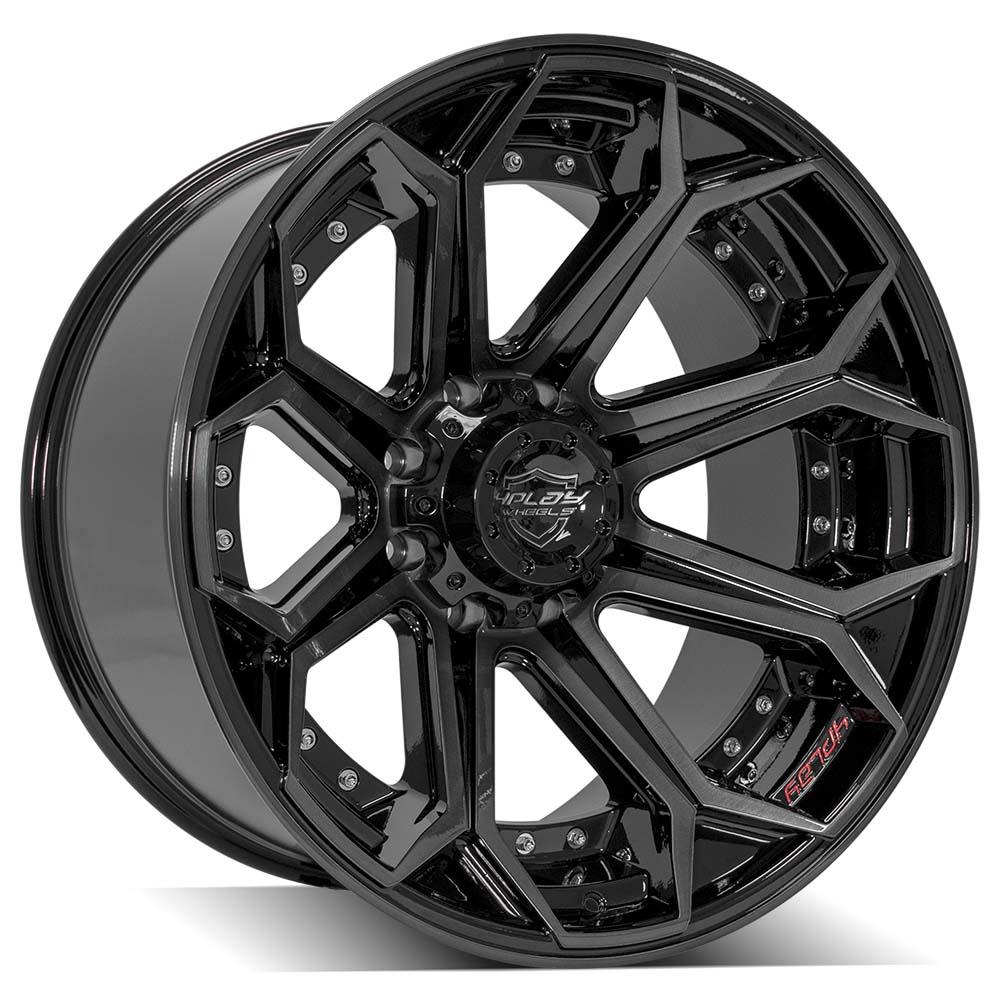4PLAY Gen2 4P80R 22x12 8x170mm -44et in Brushed Black