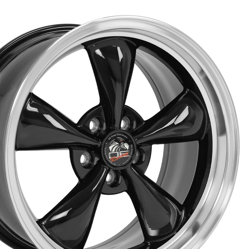 18" Replica FR01 fits Ford Mustang Bullitt 18x9 Black