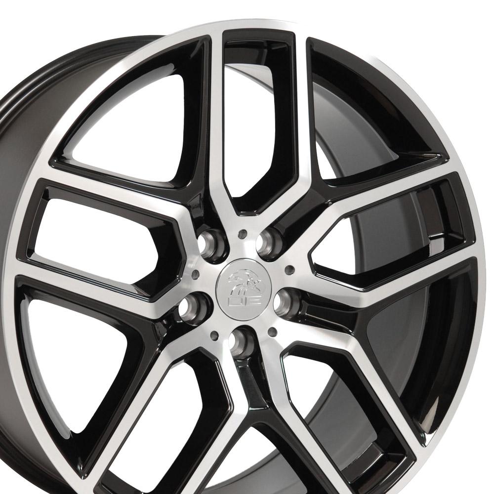 20" Replica FR73 fits Ford Explorer 20x9 Black Mach'd