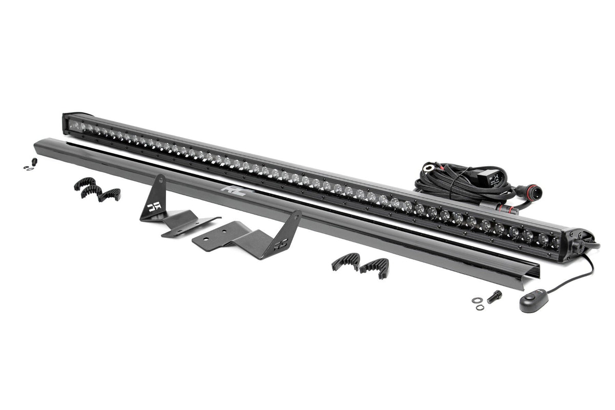 LED Light Kit | Upper Windshield | 50" Black Single Row | Ford Bronco (21-24)