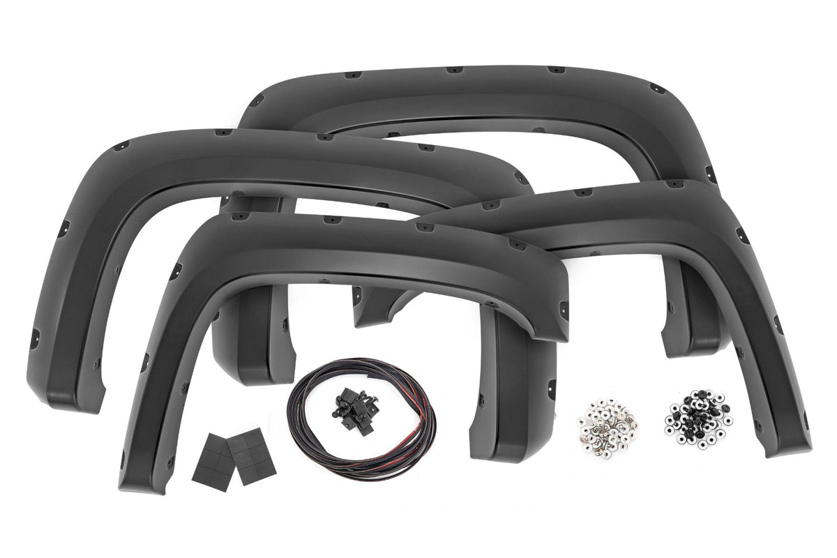 Pocket Fender Flares | 6'7" & 8' Bed | GIW Graystone | Chevy Silverado 1500/2500HD/3500HD (07-14)