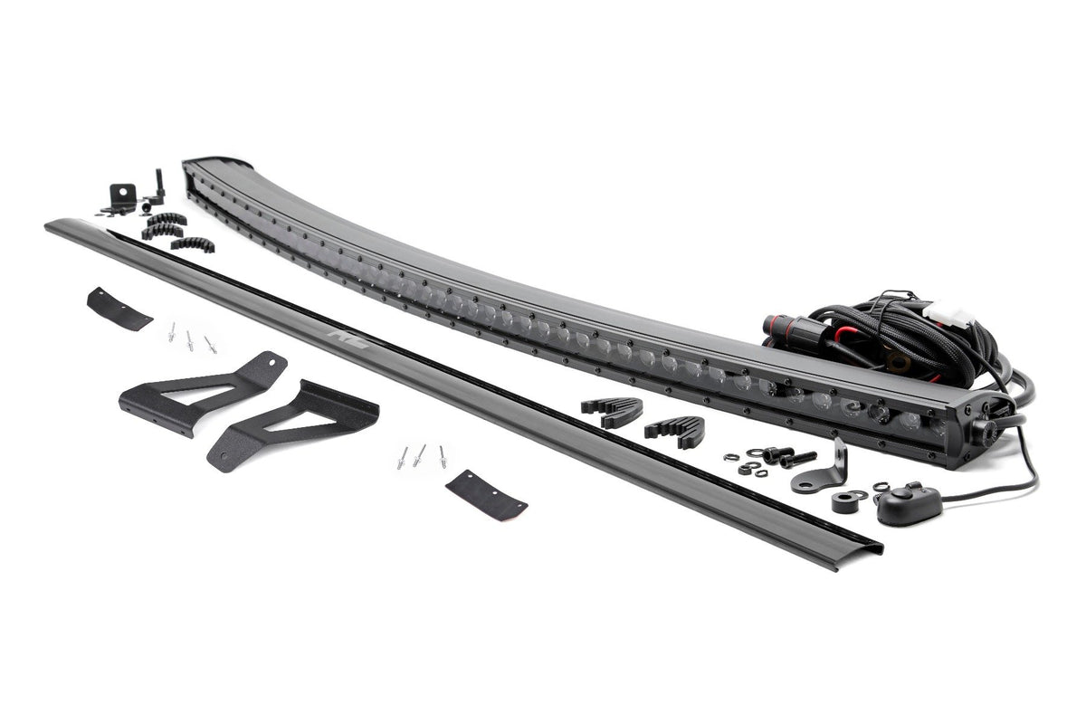 LED Light Kit | Windshield Mount | 50" BLK Single Row | Jeep Cherokee XJ (84-01)