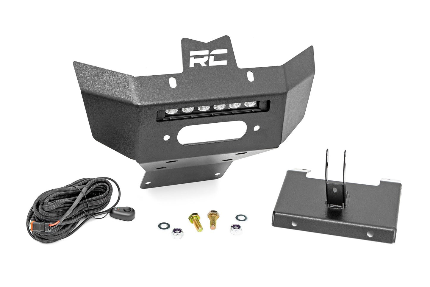 Winch Bumper | Black Series LED | 6" Light | Slime Line | Can-Am Renegade