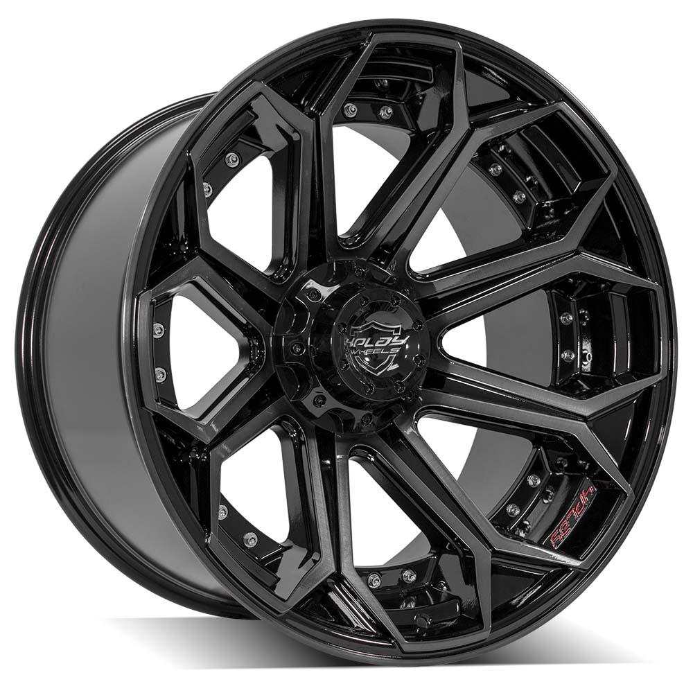 4PLAY Gen2 4P80R 22x12 6x135mm & 6x5.5" -44et in Brushed Black