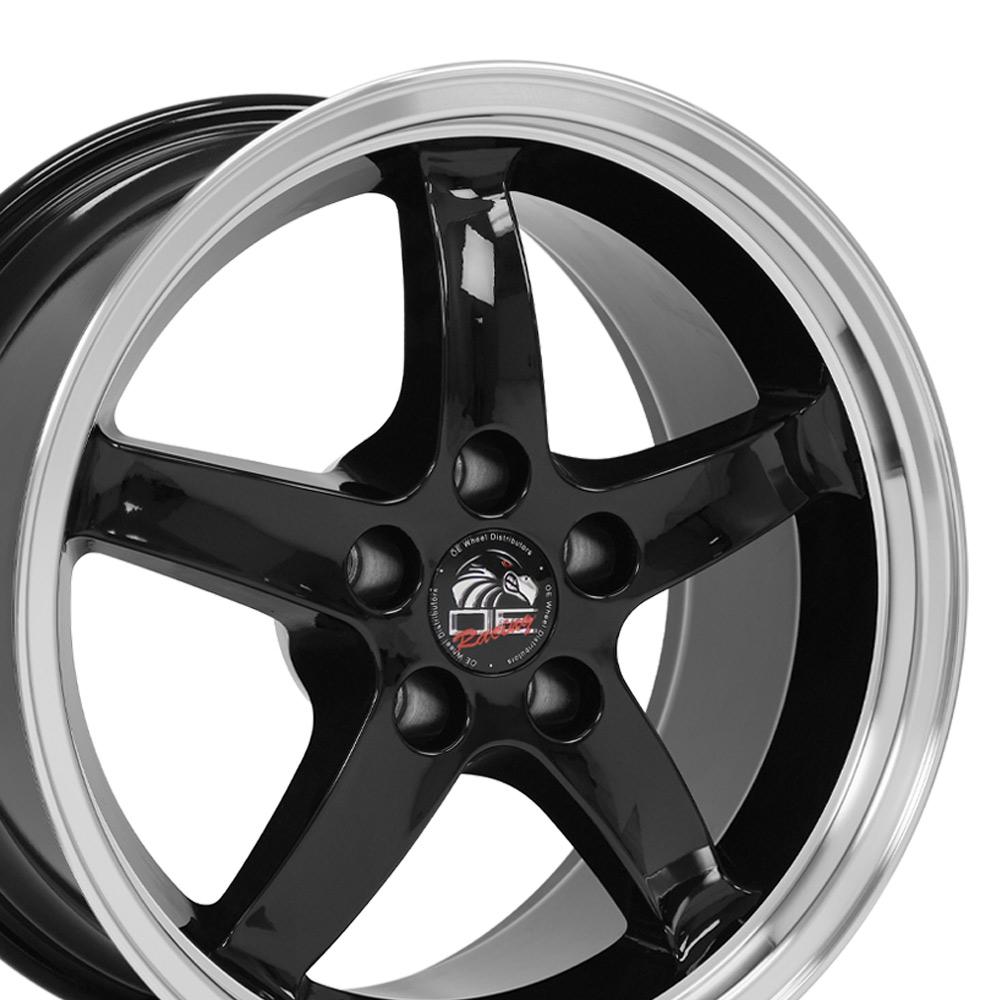 17" Replica FR04 fits Ford Mustang Cobra 17x9 Black