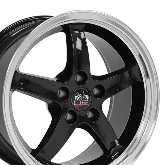 17" Replica FR04 fits Ford Mustang Cobra 17x9 Black