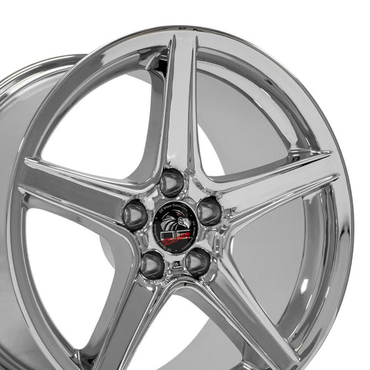 18" Replica FR06B fits Ford Mustang Saleen 18x10 Chrome