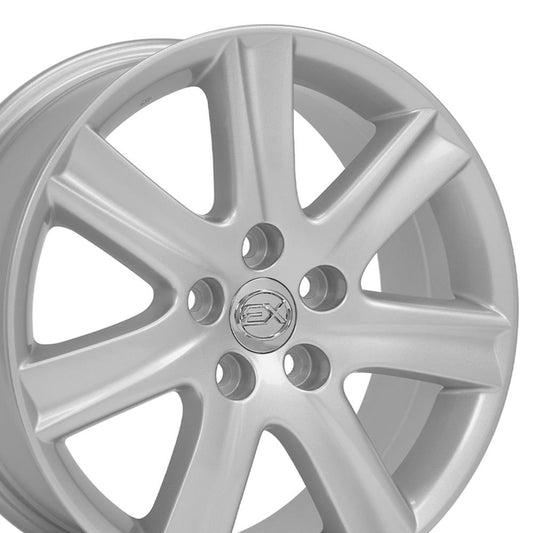 17" Replica LX12 fits Lexus ES 17x7 Silver