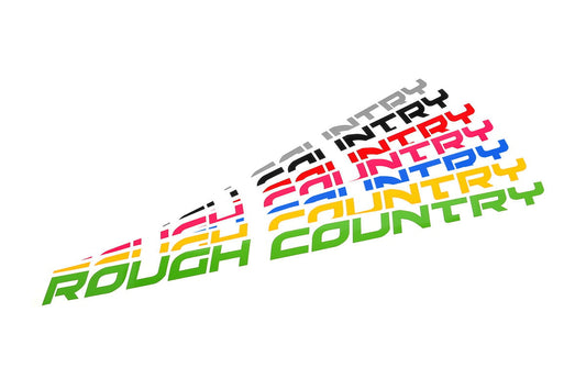 Rough Country Decal | 27 Inch Fender | Lime Green