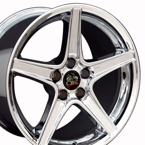 18" Replica FR06B fits Ford Mustang Saleen 18x9 Chrome